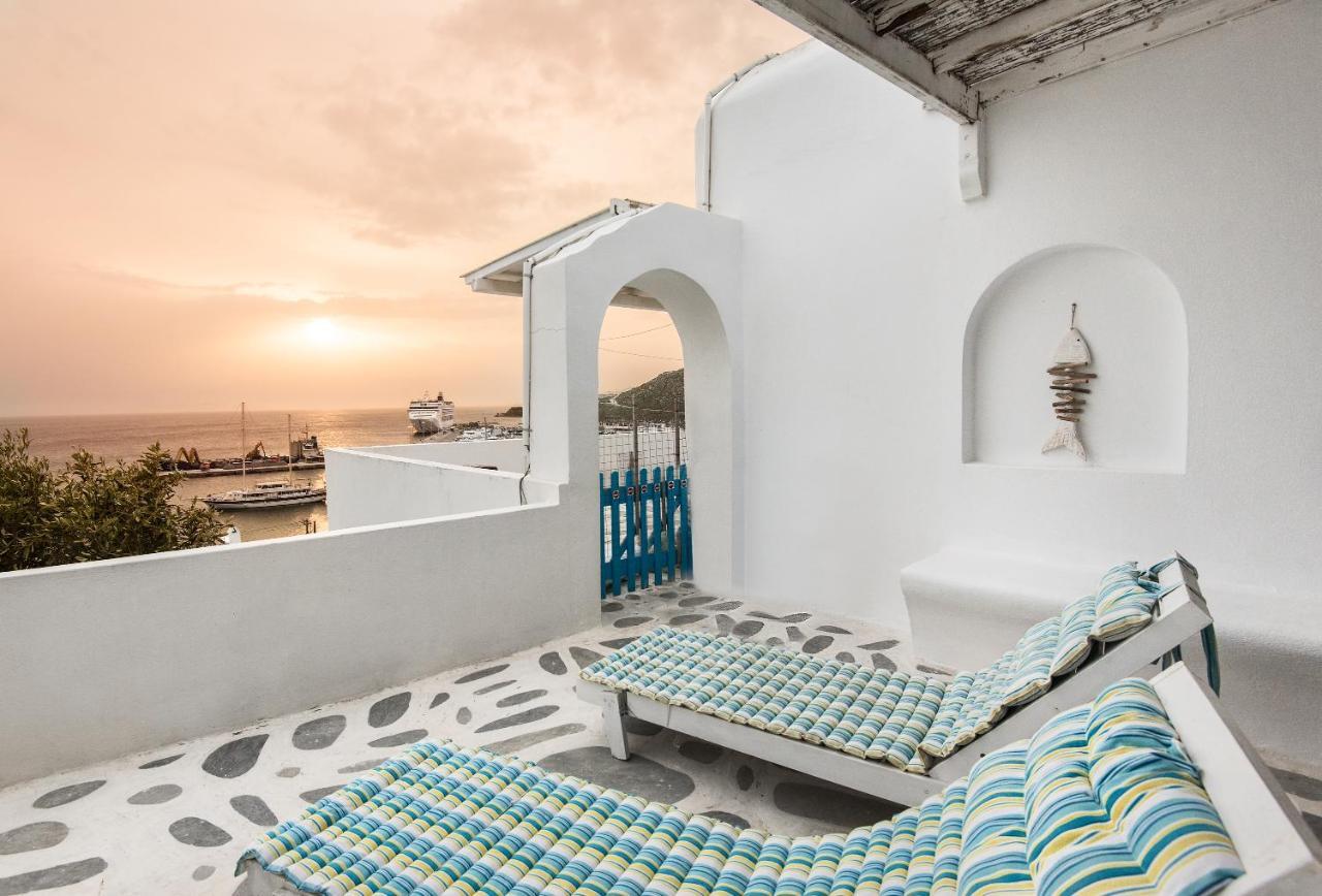 Sunny Guest House New Port Mykonos Tourlos Bagian luar foto